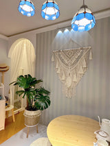 Boho Macrame Wall Hanging - Handwoven Tapestry - Bohemian Home Decor Begonia