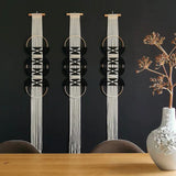 Boho Macrame Wall Hanging - Home Handcrafted Wooden Round Mandala