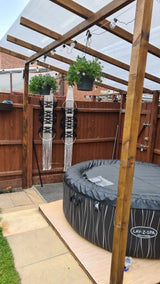 Boho Macrame Wall Hanging - Home Handcrafted Wooden Round Mandala