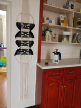 Boho Macrame Wall Hanging - Home Handcrafted Wooden Round Mandala