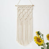 Boho Small Macrame Wall Hanging - Handwoven Tapestry - Bohemian Home Decor