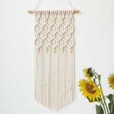 Boho Small Macrame Wall Hanging - Handwoven Tapestry - Bohemian Home Decor