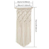 Boho Small Macrame Wall Hanging - Handwoven Tapestry - Bohemian Home Decor