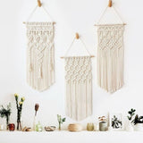 Boho Small Macrame Wall Hanging - Handwoven Tapestry - Bohemian Home Decor