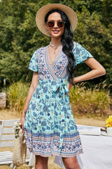 Boho Mini Dress, Sundress, Pink Calla