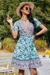 Boho Mini Dress, Sundress, Pink Calla