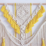 Boho Macrame Wall Hanging - Handwoven Tapestry - Bohemian Home Decor Begonia