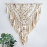 Boho Macrame Wall Hanging - Handwoven Tapestry - Bohemian Home Decor Begonia