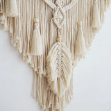 Boho Macrame Wall Hanging - Handwoven Tapestry - Bohemian Home Decor Begonia