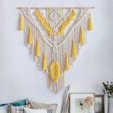 Boho Macrame Wall Hanging - Handwoven Tapestry - Bohemian Home Decor Begonia