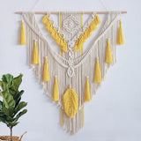 Boho Macrame Wall Hanging - Handwoven Tapestry - Bohemian Home Decor Begonia