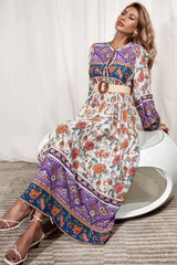 Gown Dress, Boho Maxi Dress, Loose Dress, Carina Rose in Purple