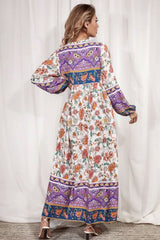 Gown Dress, Boho Maxi Dress, Loose Dress, Carina Rose in Purple