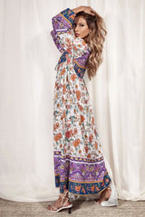 Gown Dress, Boho Maxi Dress, Loose Dress, Carina Rose in Purple