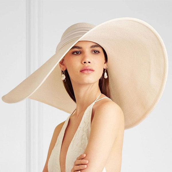 Boho Hat, Sun Hat, Beach Hat, Wide Brim Straw Hat, Classy White