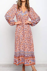 Boho Maxi Gown – “Vacation in Pink” Flowy Dress for Women