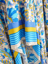 Boho Skirt, Hippie Skirts, Asymmetric Maxi Skirt, Indian Pink Floral