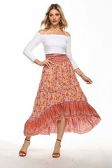 Boho Skirt, Hippie Skirts, Maxi Skirt, Blue Aurelia