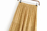 Boho Style Skirt – “Golden Dune” Mustard Maxi Skirt for Fall or Festival Looks