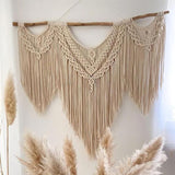 Boho Macrame Wall Hanging - Handcrafted Handwoven Tapestry - Bohemian Home Decor Axel