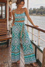 Wild Boho Square Mint two-piece palazzo set — Wild Rose Boho editorial cover