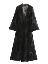 Boho Robe, Lace Gown Robe, Sexy Lingerie Robes, Sofia Robe in White