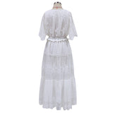 Maxi Dress - Boho Dress - Sundress - Lace Dress - White Celia