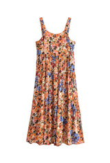 Maxi Dress - Boho Dress - Maxi Boho Sundress - Valentina Flower