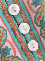 Boho Maxi Dress, Sundress, Wild Floral in Green Mint