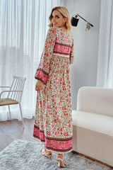 Gown Dress, Boho Maxi Dress, Loose Dress, Pink Mary Rose