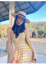 Boho Hat - Summer Sun, Beach, Wide Brim Straw Hat with Minnie Black Ribbon