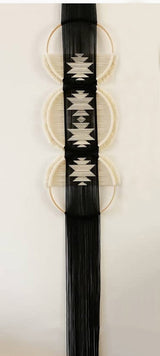 Boho Macrame Wall Hanging - Home Handcrafted Wooden Round Mandala