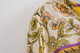 Boho Maxi Gown – “Wild Orchid” Loose Flowing Dress in Yellow