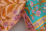 Boho Maxi Gown – “Wild Orchid” Loose Flowing Dress in Yellow