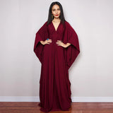Boho Maxi Dress - Beach Dress, Kaftan Dress Tie White Harmony in 15 colors