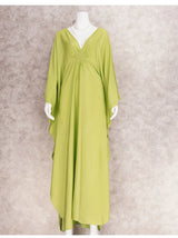 Boho Maxi Dress - Beach Dress, Kaftan Dress Tie White Harmony in 15 colors