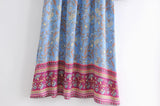 Boho Maxi Gown – “Wild Orchid” Loose Flowing Dress in Yellow