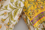 Boho Maxi Gown – “Wild Orchid” Loose Flowing Dress in Yellow