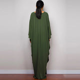 Boho Maxi Dress - Beach Dress, Kaftan Dress Tie White Harmony in 15 colors