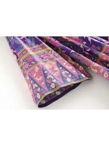 Boho Maxi Dress – “Savanna in Purple” Flowy Gown for Women