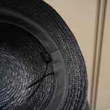 Boho Bucket Hat - Natural Wheat Straw Fisherman Hat
