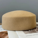 Boho Pillbox Hat - Vintage Wool Felt Fascinator Hat