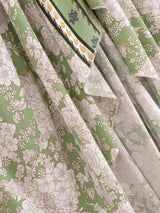 Bohemian Summer Maxi Dress – Ayla Backless Flowy Halter Dress in Green, Purple, White