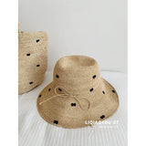 Boho Sun Beach Hat - Raffia Hat and Woven Tote Set