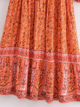 Boho Maxi Gown – “Vacation in Pink” Flowy Dress for Women