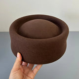 Boho Beret Hat - British Wool Felt Painter Hat