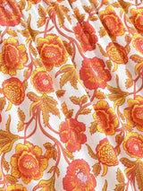 Boho Maxi Skirt – “Honey Flower” Hippie Floral Long Skirt in Orange & Yellow for Women