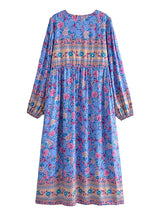 Gown Dress, Boho Maxi Dress, Loose Dress, Carina Rose in Purple