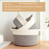 Cat Ear Shape Storage Basket - Cotton Woven Organizer - Home Decor