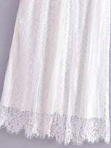 Maxi Dress - Boho Dress - Sundress - Lace Dress - White Altar